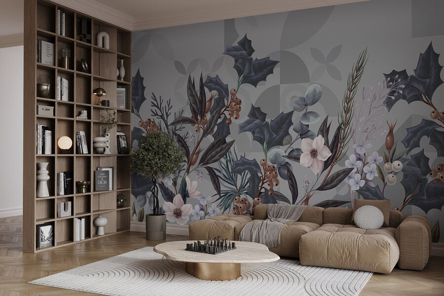 Bonito arranjo floral em cores suaves
