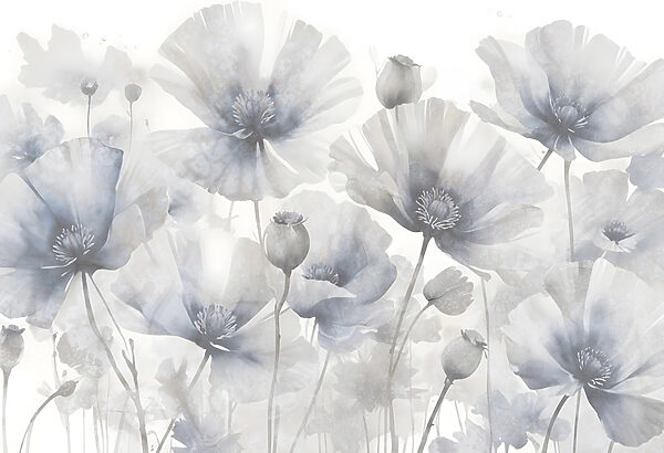 Grupo de flores sobre um fundo branco Grupo de flores sobre um fundo branco