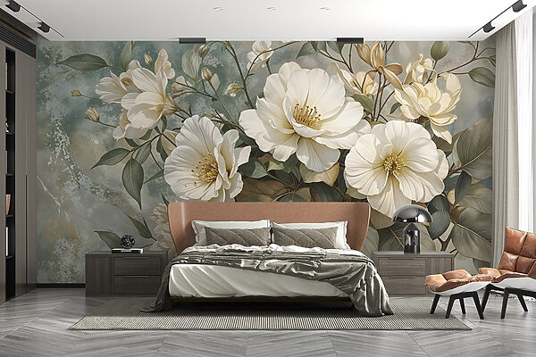 Flores delicadas num cenário suave Flores delicadas num cenário suave