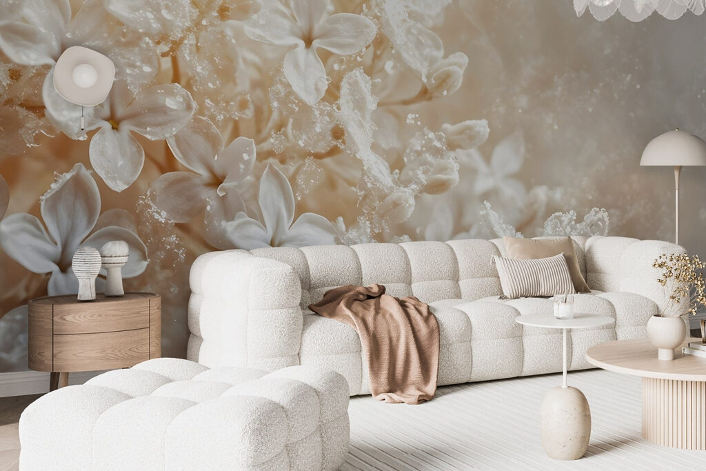 Delicate petals embrace morning dew