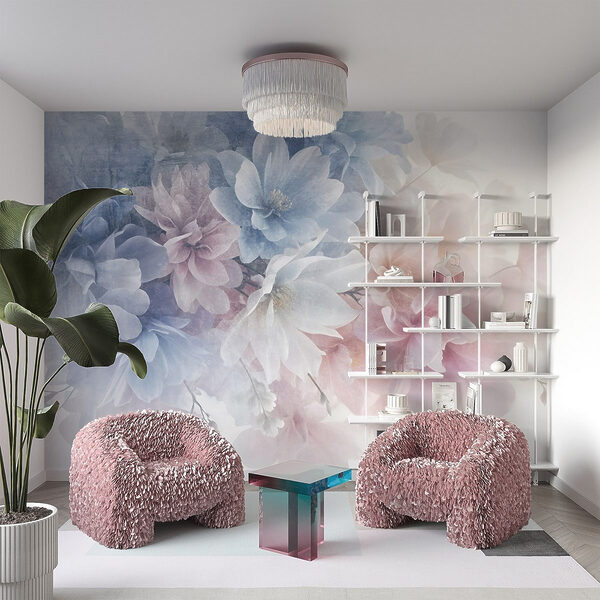 Ramo de flores numa superfície branca Ramo de flores numa superfície branca