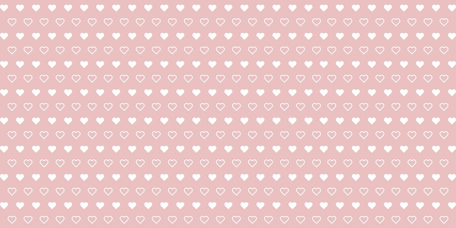 Papel de parede Padrão de corações brancos sobre um fundo cor-de-rosa - Image 6