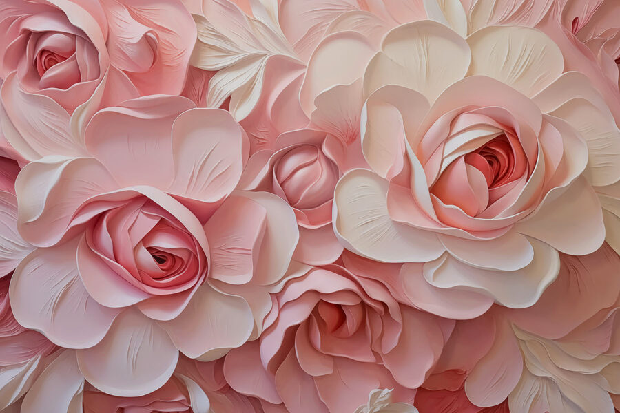 Papel de parede Lindas flores em tons pastel em harmonia - Image 3