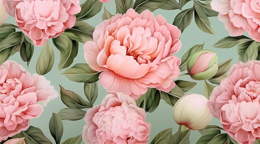 Lindas flores em tons pastel suaves Lindas flores em tons pastel suaves