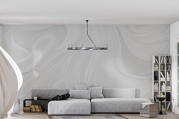 Papel de parede Papel de parede Fundo branco com linhas onduladas (REF: w02574v2)