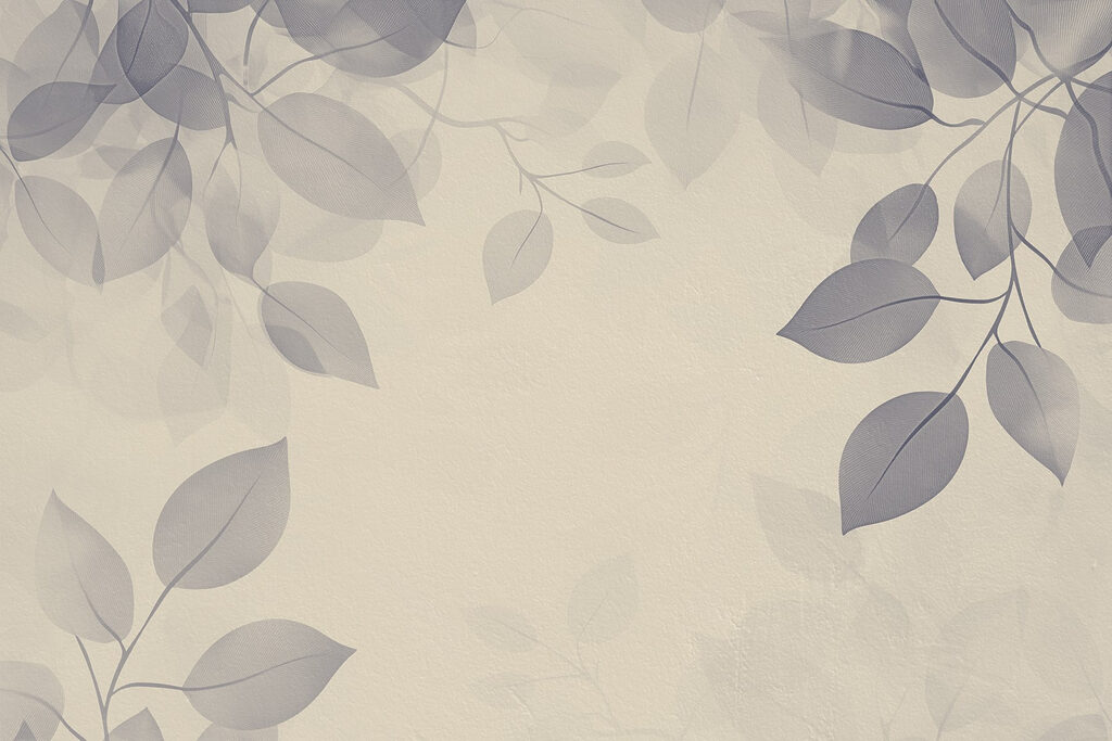 Fundo branco com folhas Fundo branco com folhas