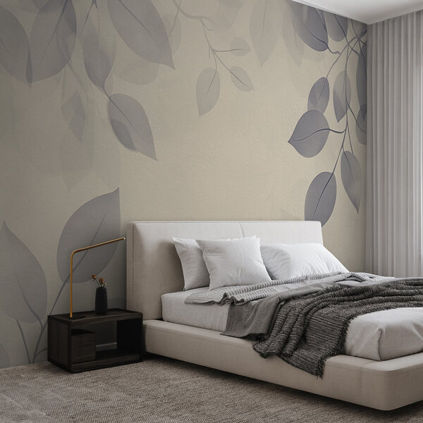 Fundo branco com folhas Fundo branco com folhas