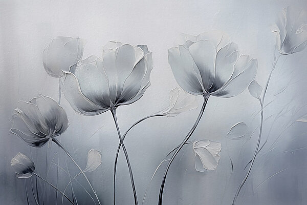 Flores delicadas em tons suaves Flores delicadas em tons suaves