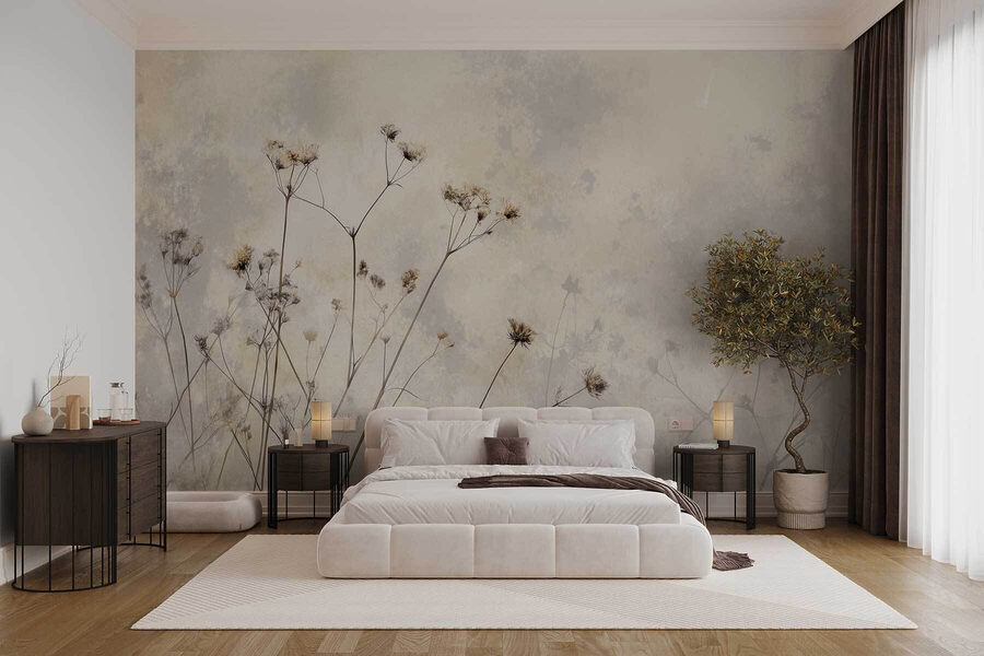 Flores delicadas em tons suaves