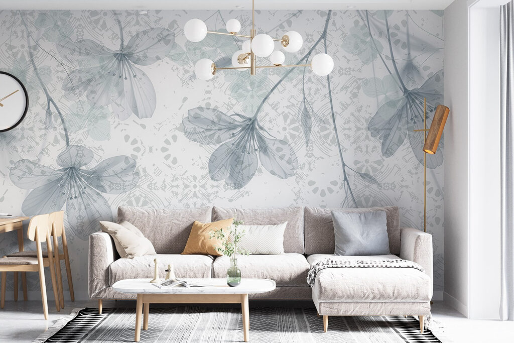 Delicate blooms on a soft background