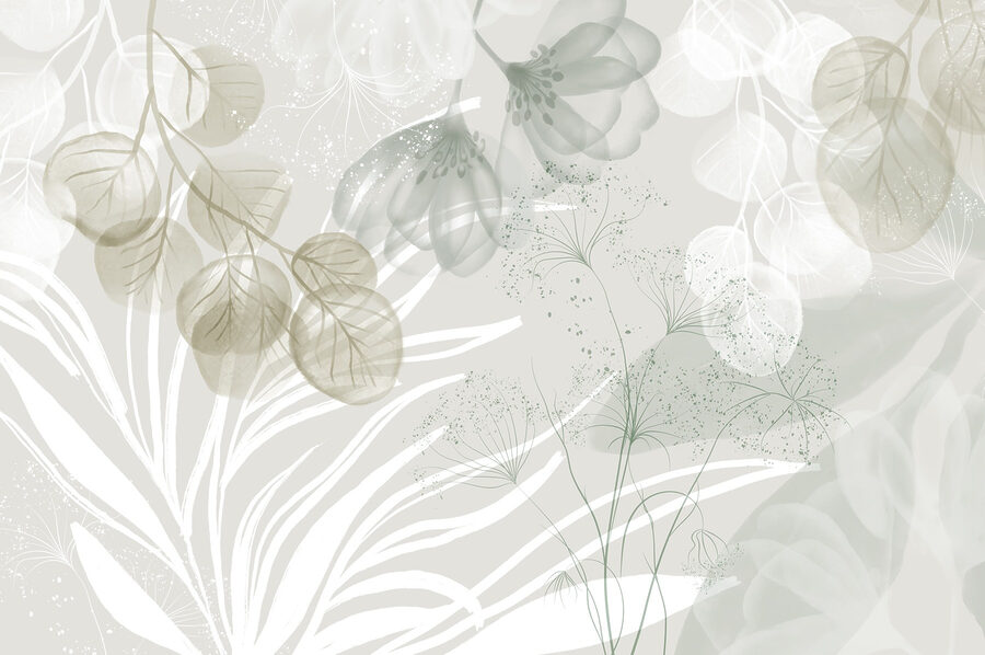 Papel de parede Sussurros botânicos serenos em tons suaves - Image 6