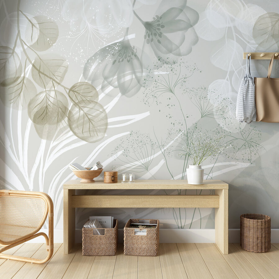 Papel de parede Sussurros botânicos serenos em tons suaves - Image 5