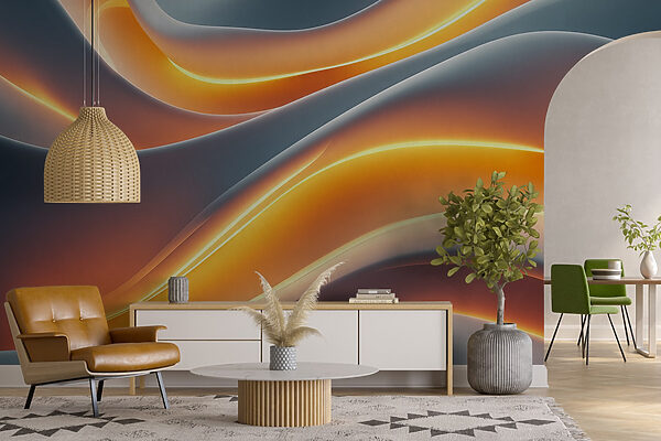 Ondas fluidas de cores suaves. Ondas fluidas de cores suaves.