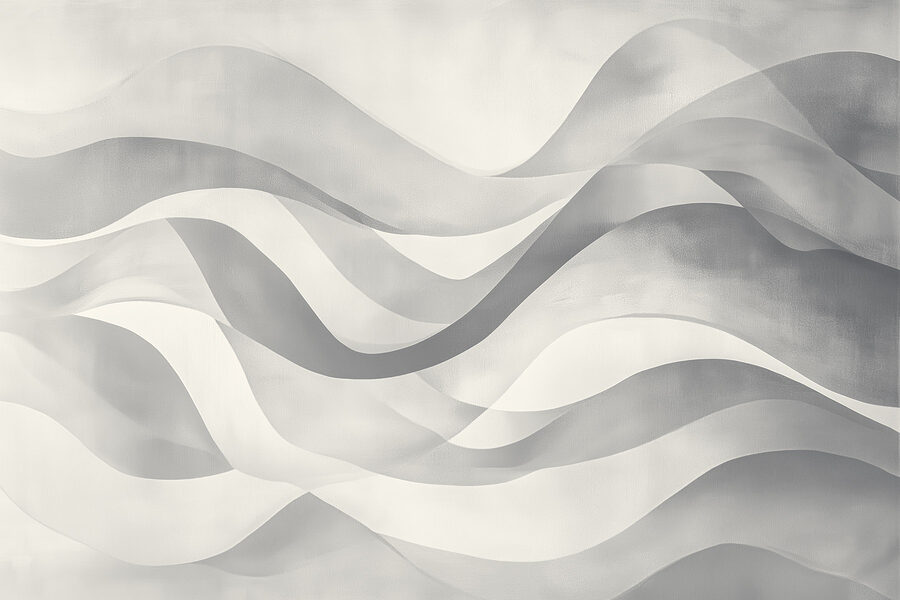 Fundo cinzento e branco com linhas onduladas