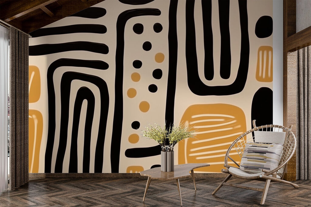 Artistic patterns in warm tones Artistic patterns in warm tones