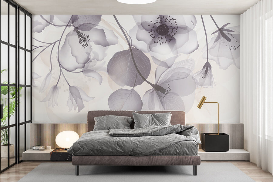 Arranjo floral delicado em tons suaves