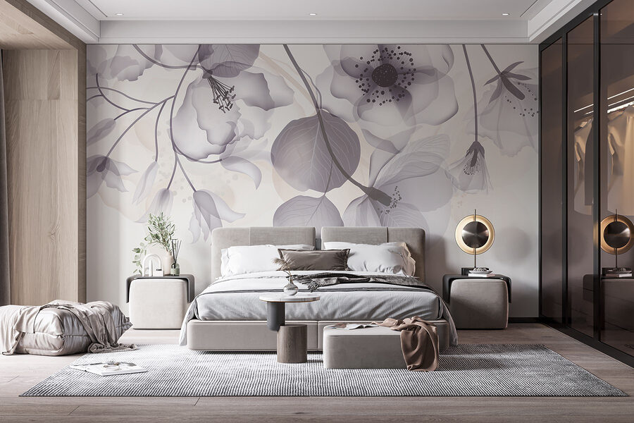 Arranjo floral delicado em tons suaves