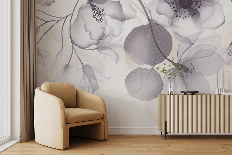 Arranjo floral delicado em tons suaves