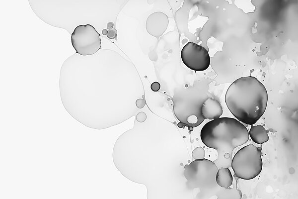 Arte abstrata fluida a preto e branco. Arte abstrata fluida a preto e branco.
