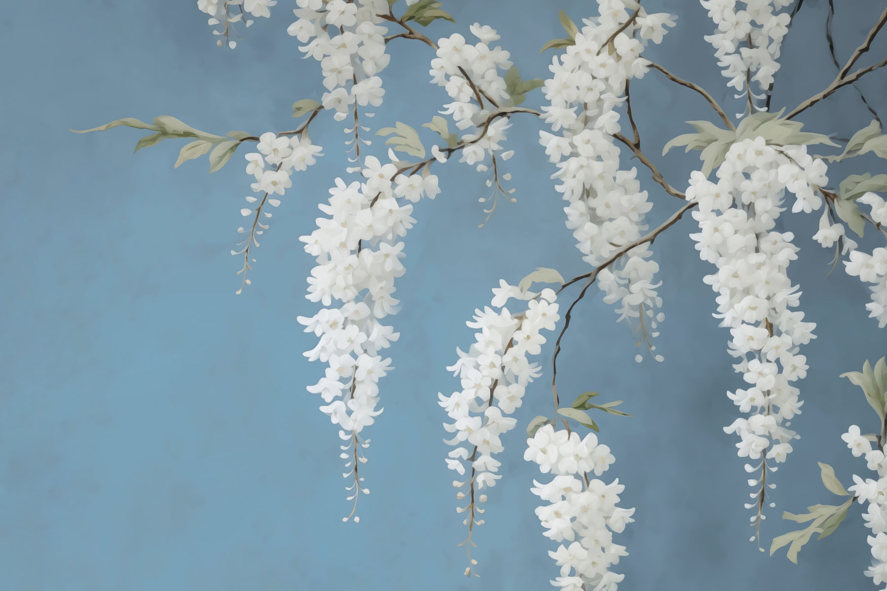 White flowers on a branch