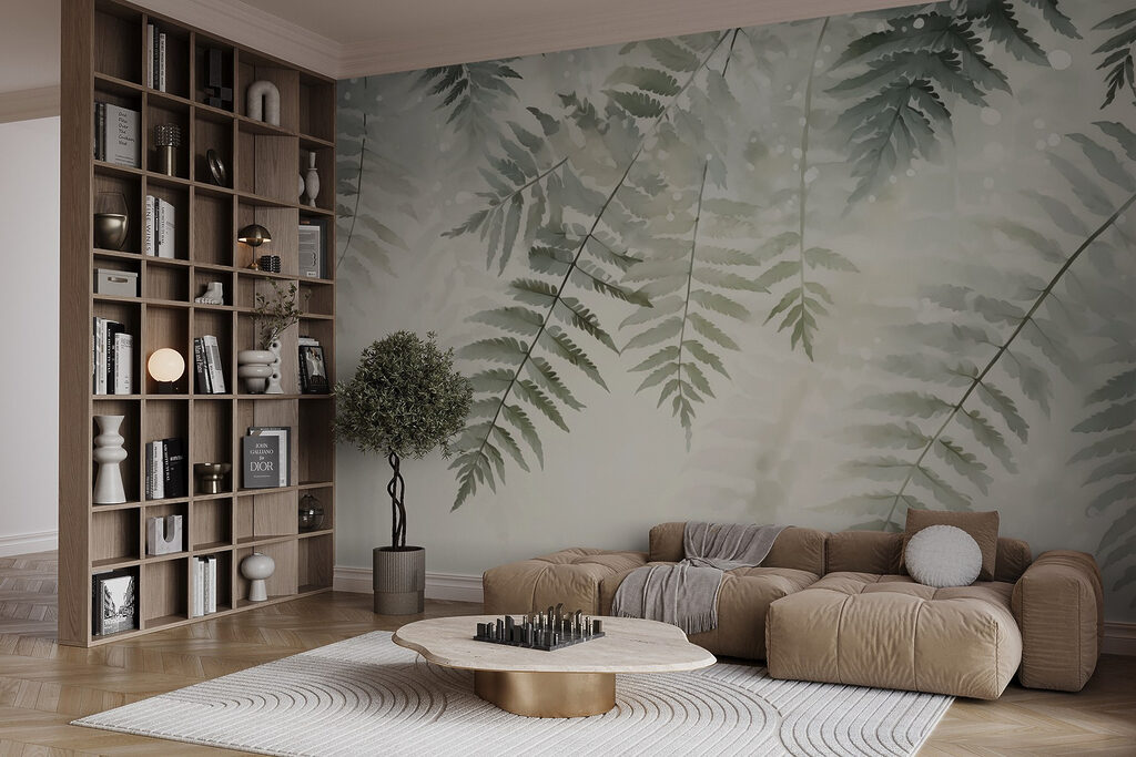 Delicate ferns against soft background Delicate ferns against soft background