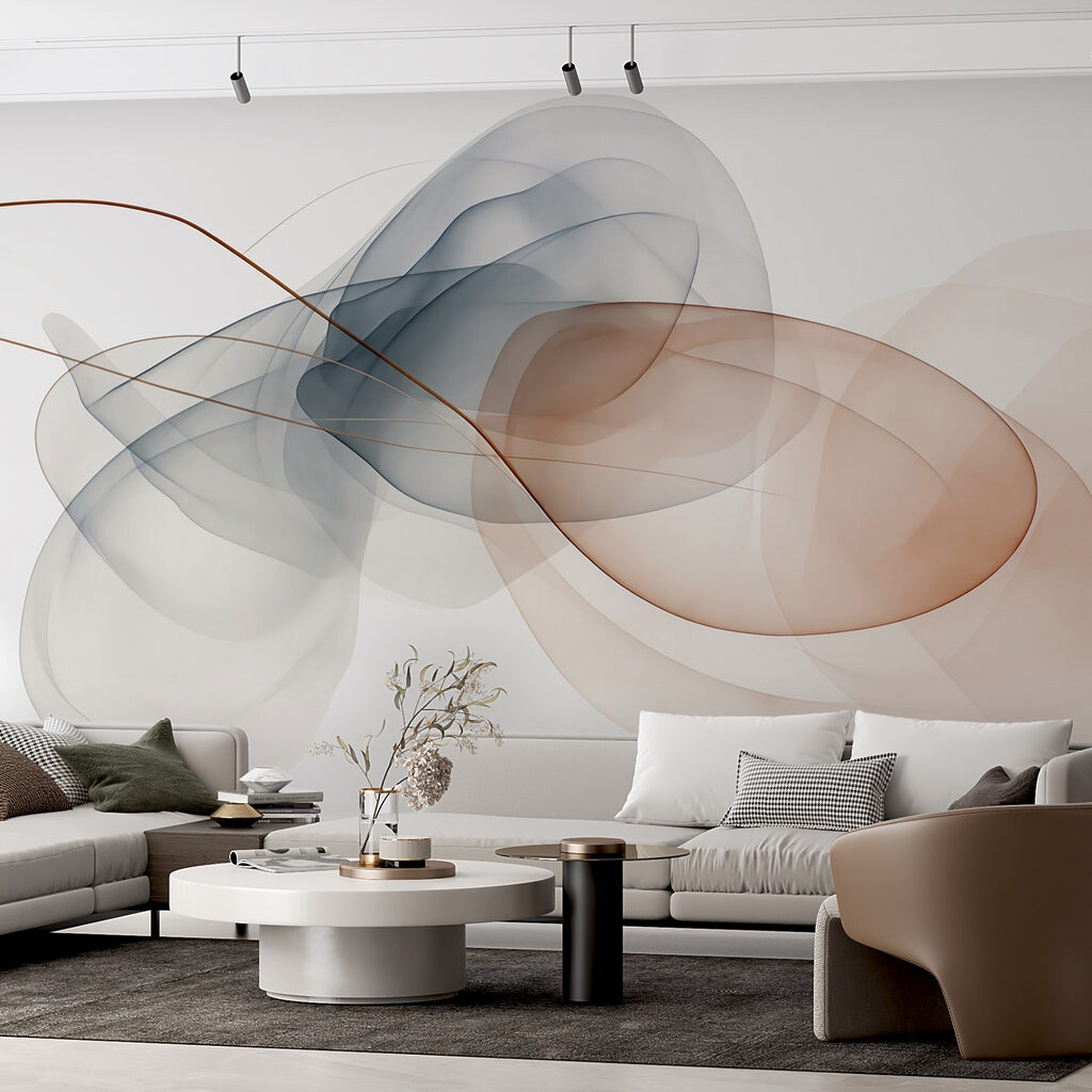 Dreamy swirls in soft hues