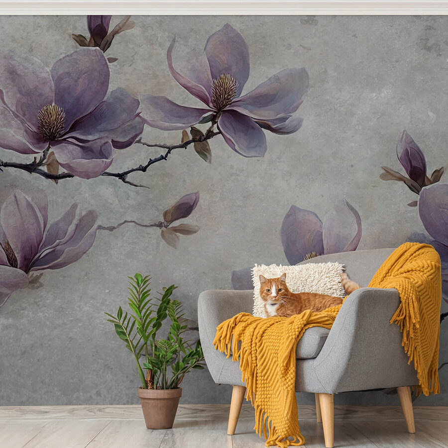 Papel de parede Pintura de flores num ramo - Image 3
