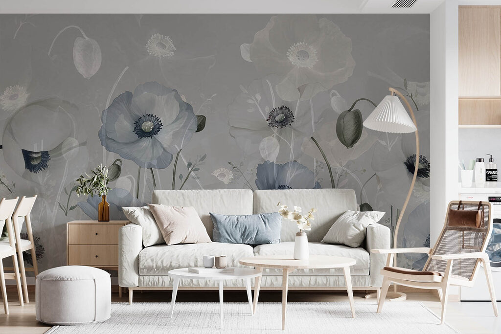 Delicate blooms in soft hues