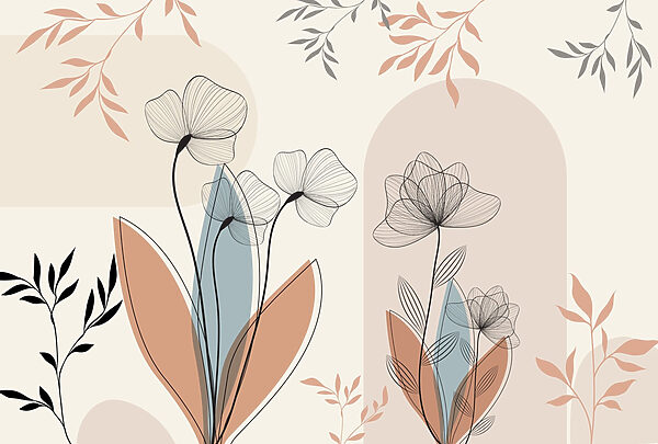 Elegância floral em tons suaves Elegância floral em tons suaves