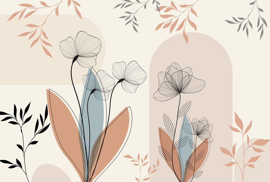 Elegância floral em tons suaves