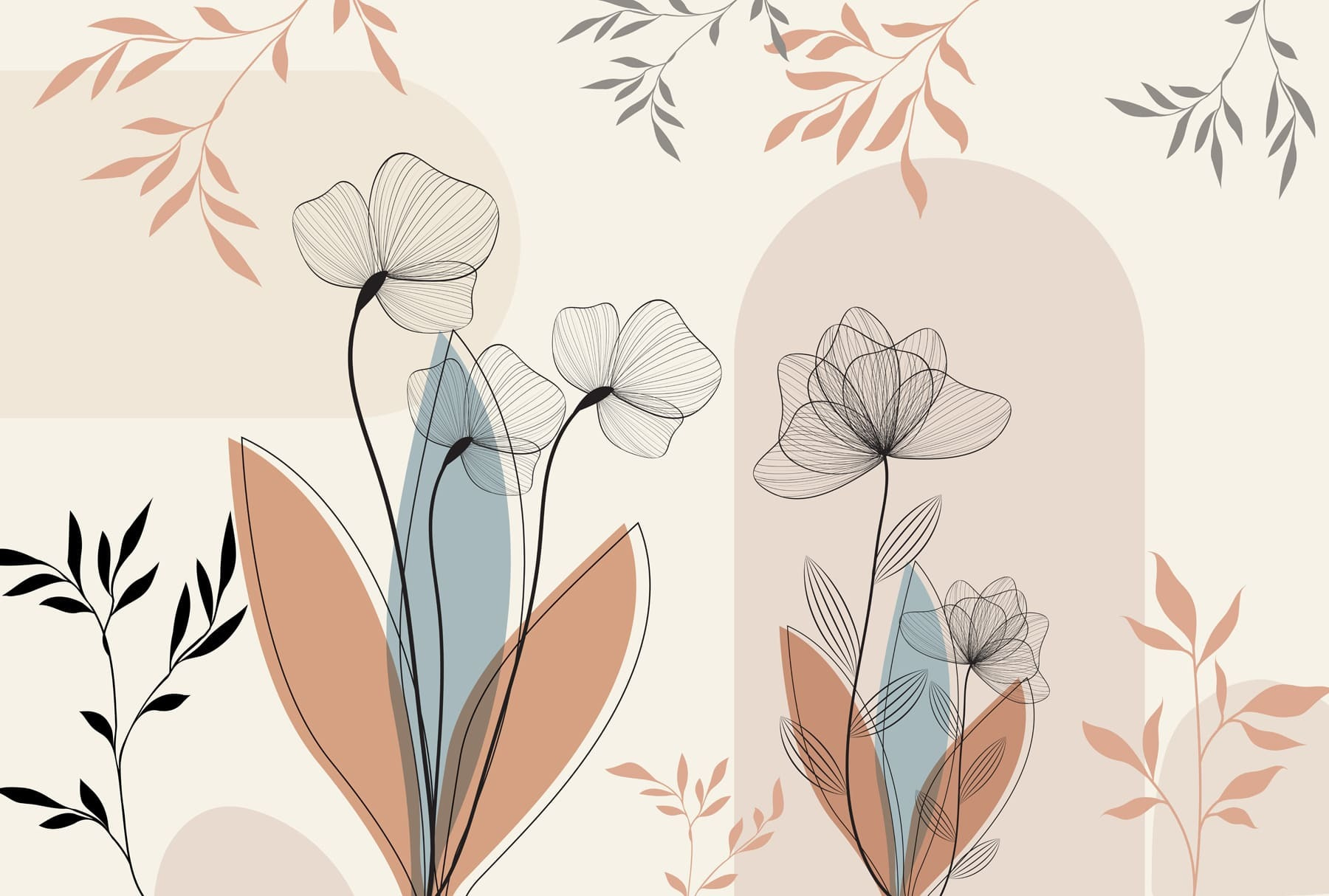 Floral elegance in soft hues Floral elegance in soft hues