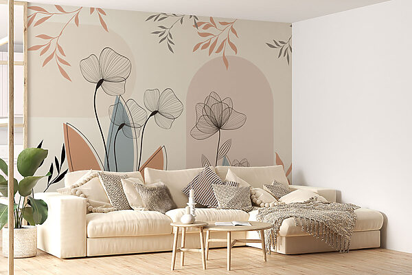 Elegância floral em tons suaves Elegância floral em tons suaves