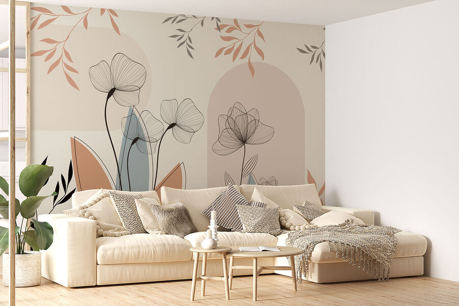 Elegância floral em tons suaves