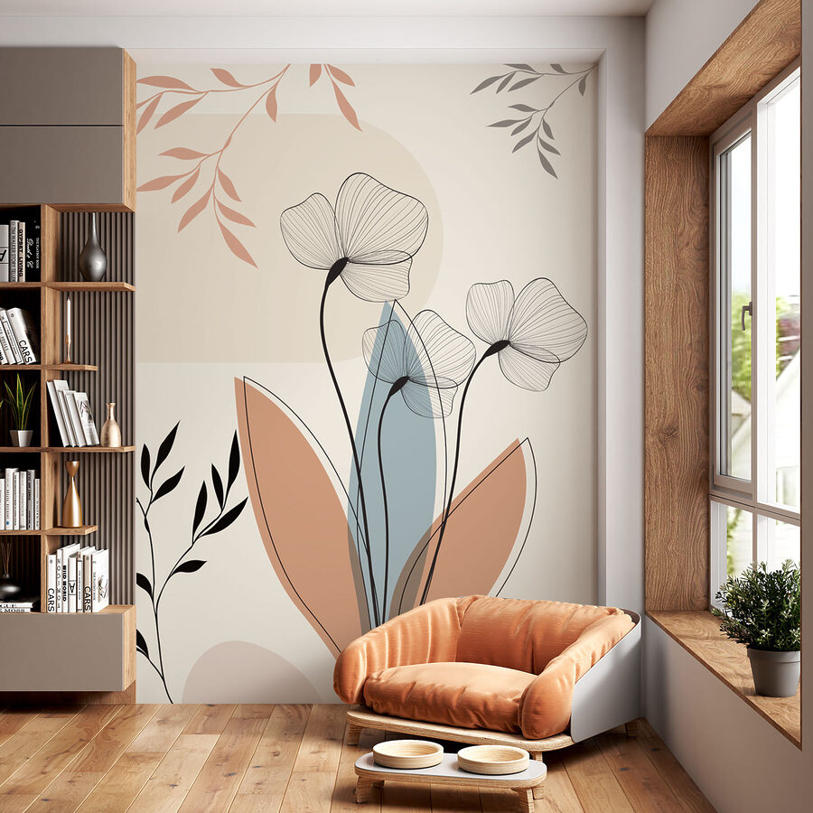 Elegância floral em tons suaves