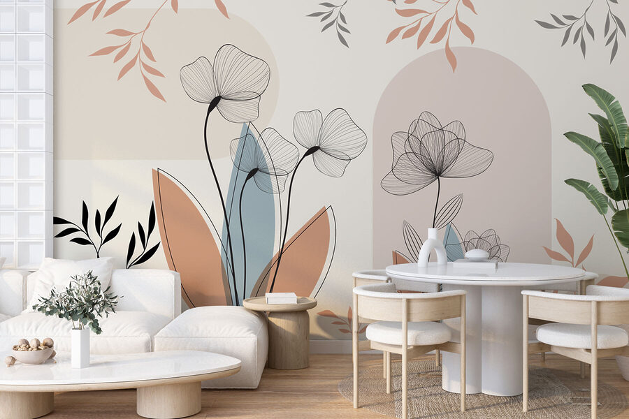 Elegância floral em tons suaves