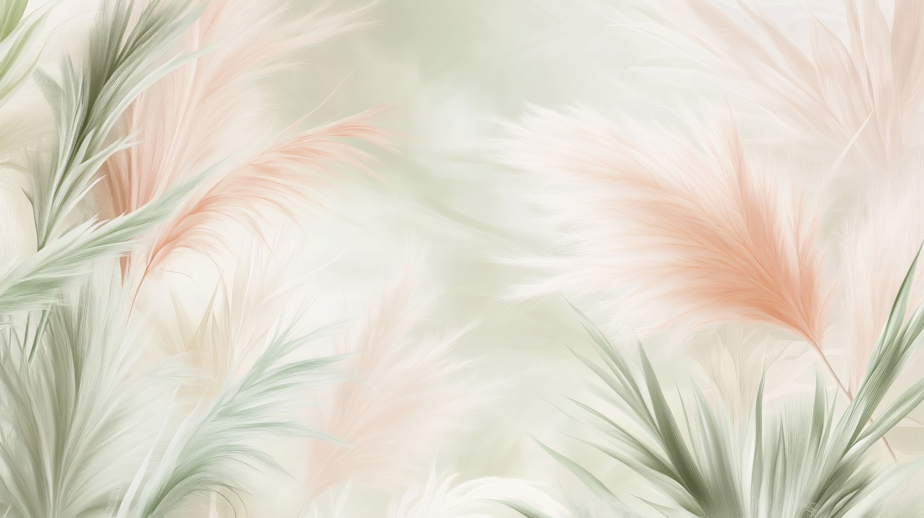 Soft pastel foliage in gentle hues