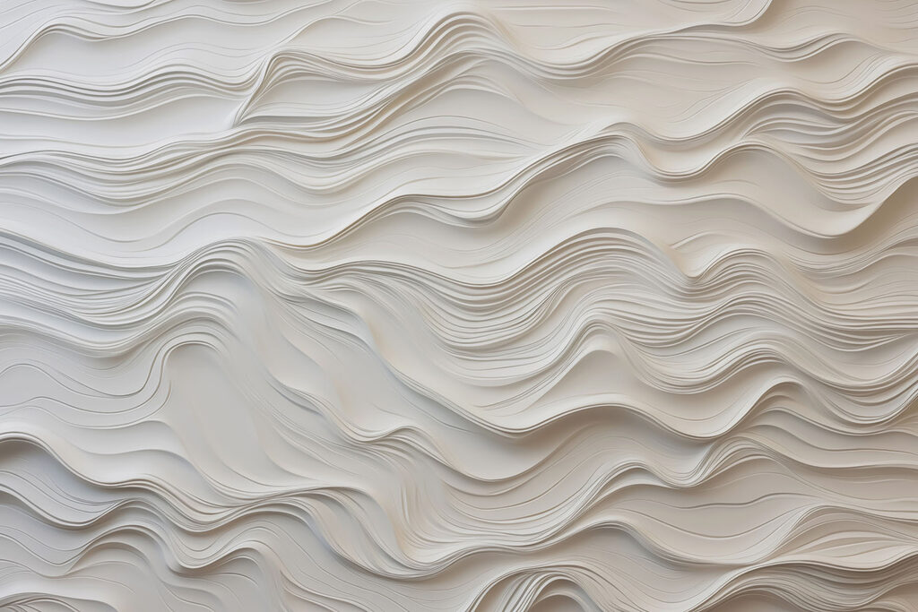 White paper cut out of a wall