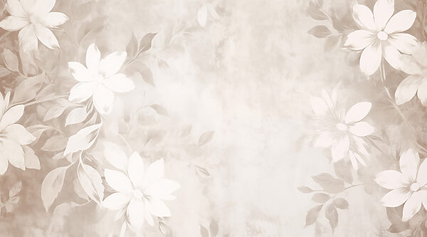 Padrão floral branco e cinzento Padrão floral branco e cinzento
