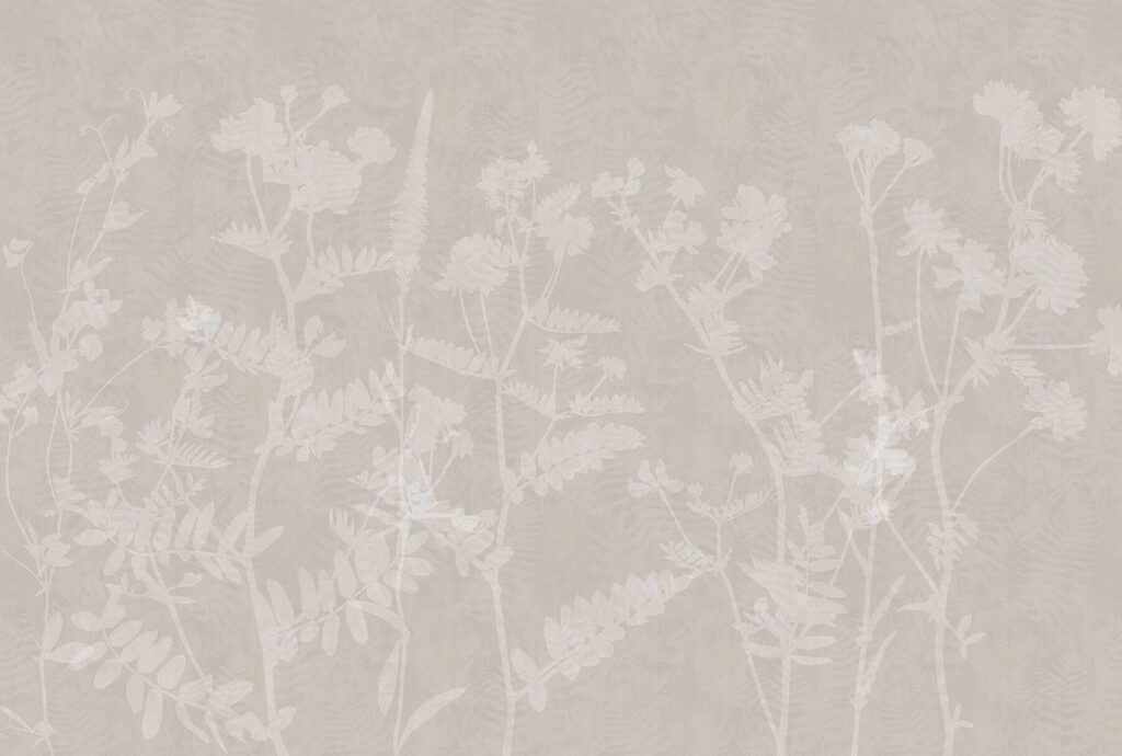 Padrão floral branco sobre um fundo cinzento Padrão floral branco sobre um fundo cinzento