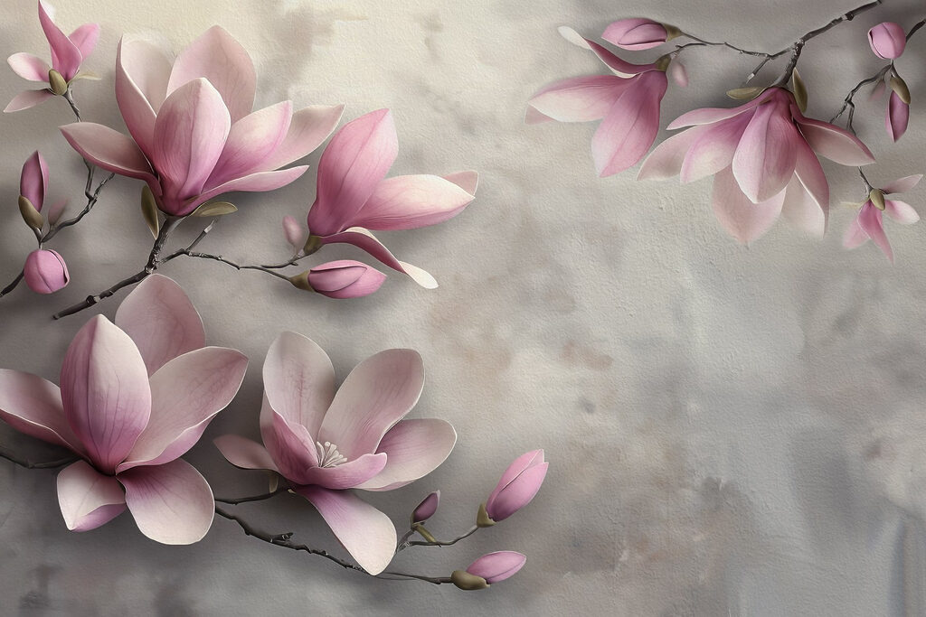 Flores delicadas em tons suaves Flores delicadas em tons suaves