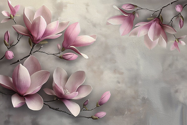 Flores delicadas em tons suaves Flores delicadas em tons suaves