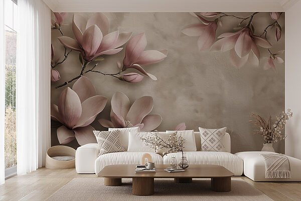 Flores delicadas em tons pastel suaves Flores delicadas em tons pastel suaves