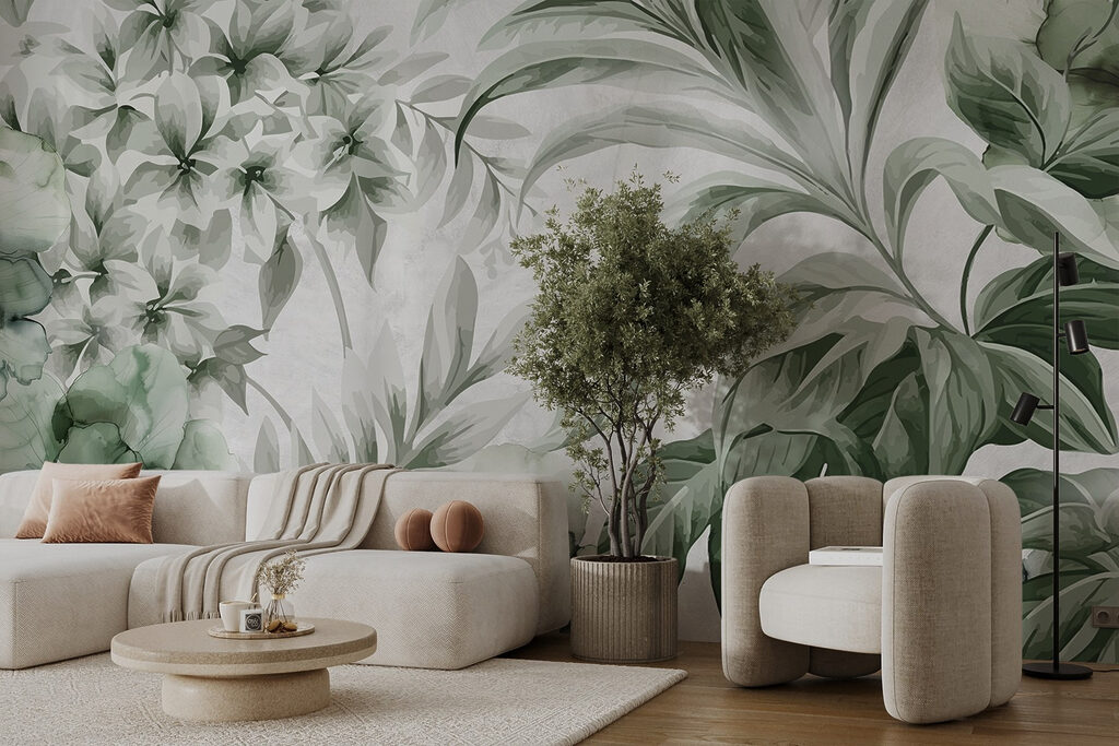 Fresh botanical patterns in green hues Fresh botanical patterns in green hues