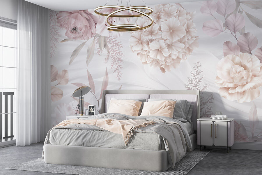 Papel de parede Flores em tons pastel suaves num cenário suave - Image 3