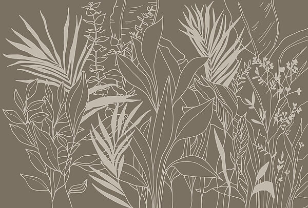 Desenho de plantas e folhas Desenho de plantas e folhas