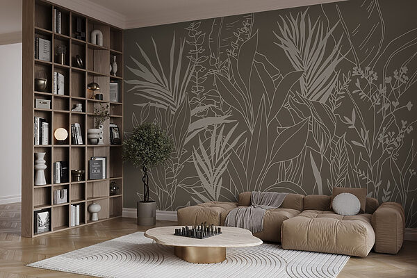 Desenho de plantas e folhas Desenho de plantas e folhas