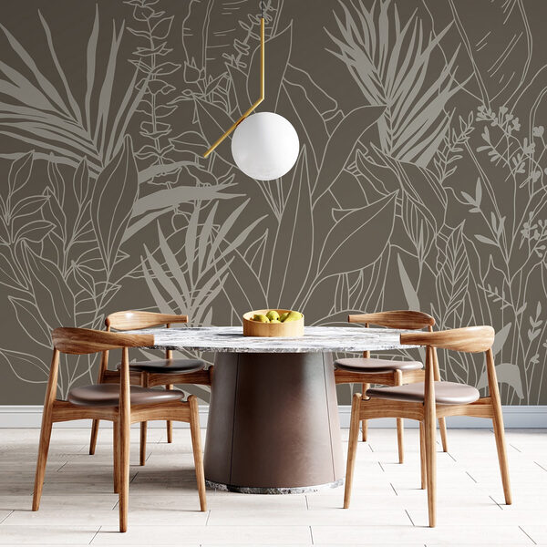 Desenho de plantas e folhas Desenho de plantas e folhas