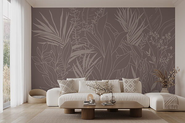 Desenho de plantas e folhas Desenho de plantas e folhas