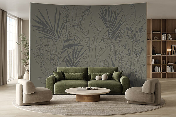 Desenho de plantas e folhas Desenho de plantas e folhas