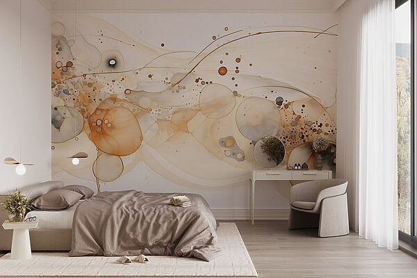 Arte fluida em tons de terra. Arte fluida em tons de terra.